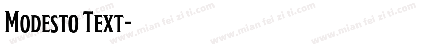 Modesto Text字体转换